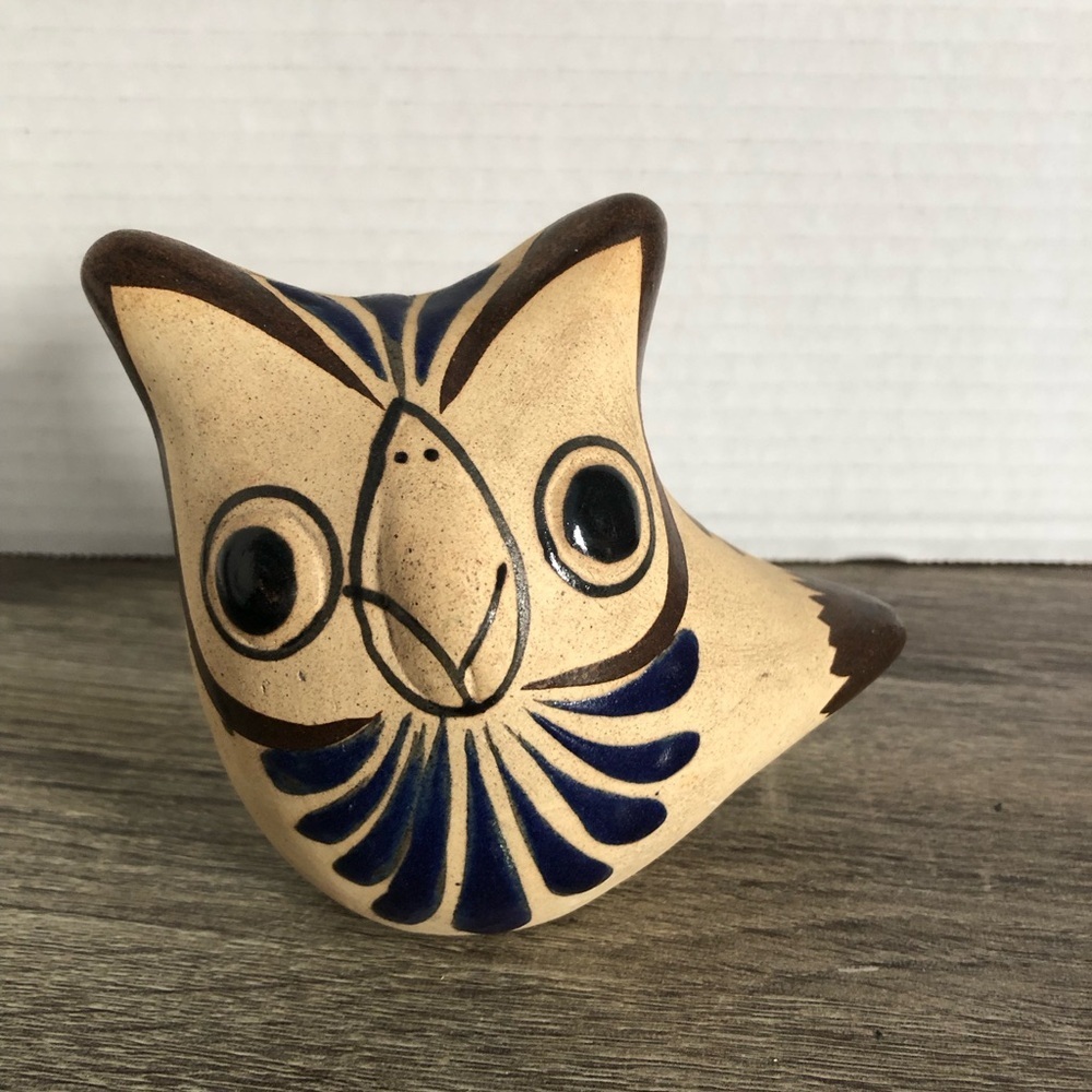 Hand-painted Mexican Tonala Owl